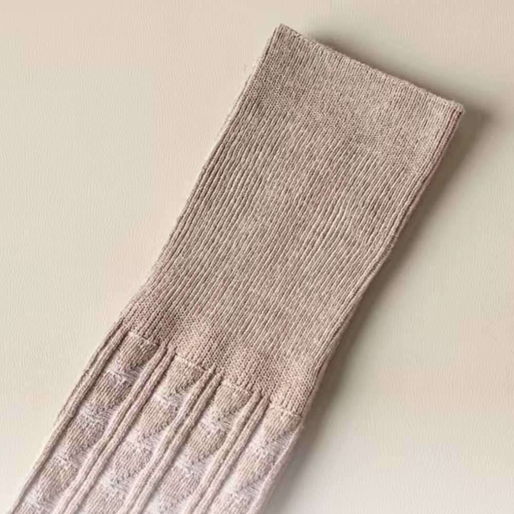 🌸Thigh Highs Cotton/Spandex Heart knit jacquard - Picture 6 of 8